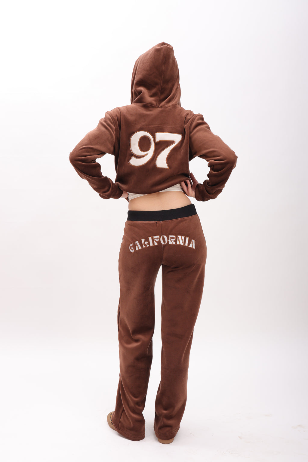 california zip up set