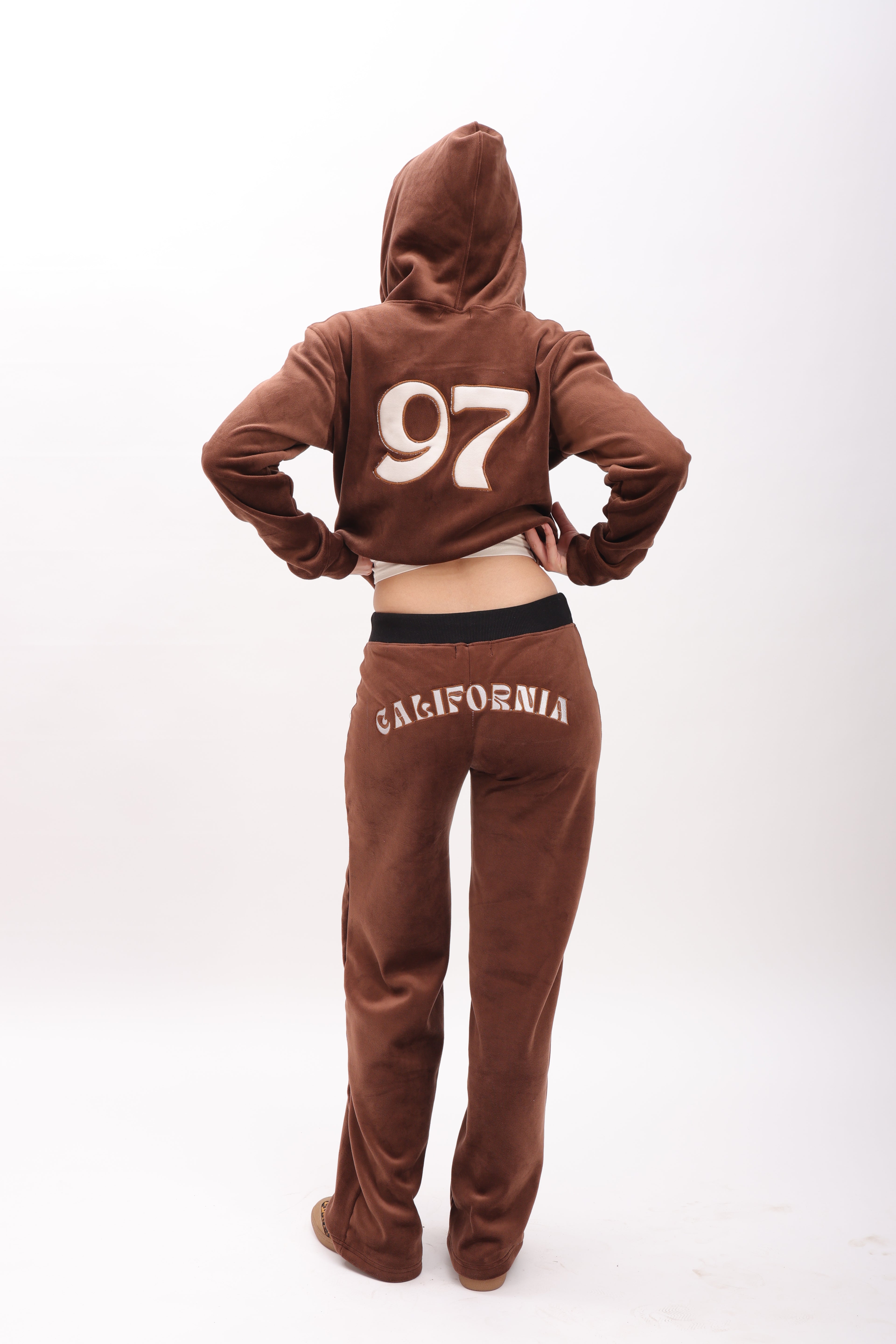 california zip up set