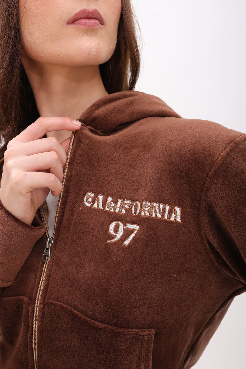california zip up hoodie