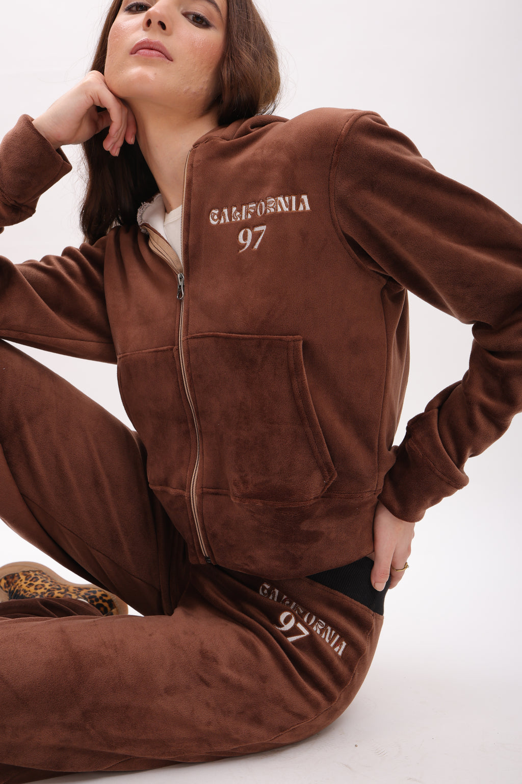 california zip up hoodie