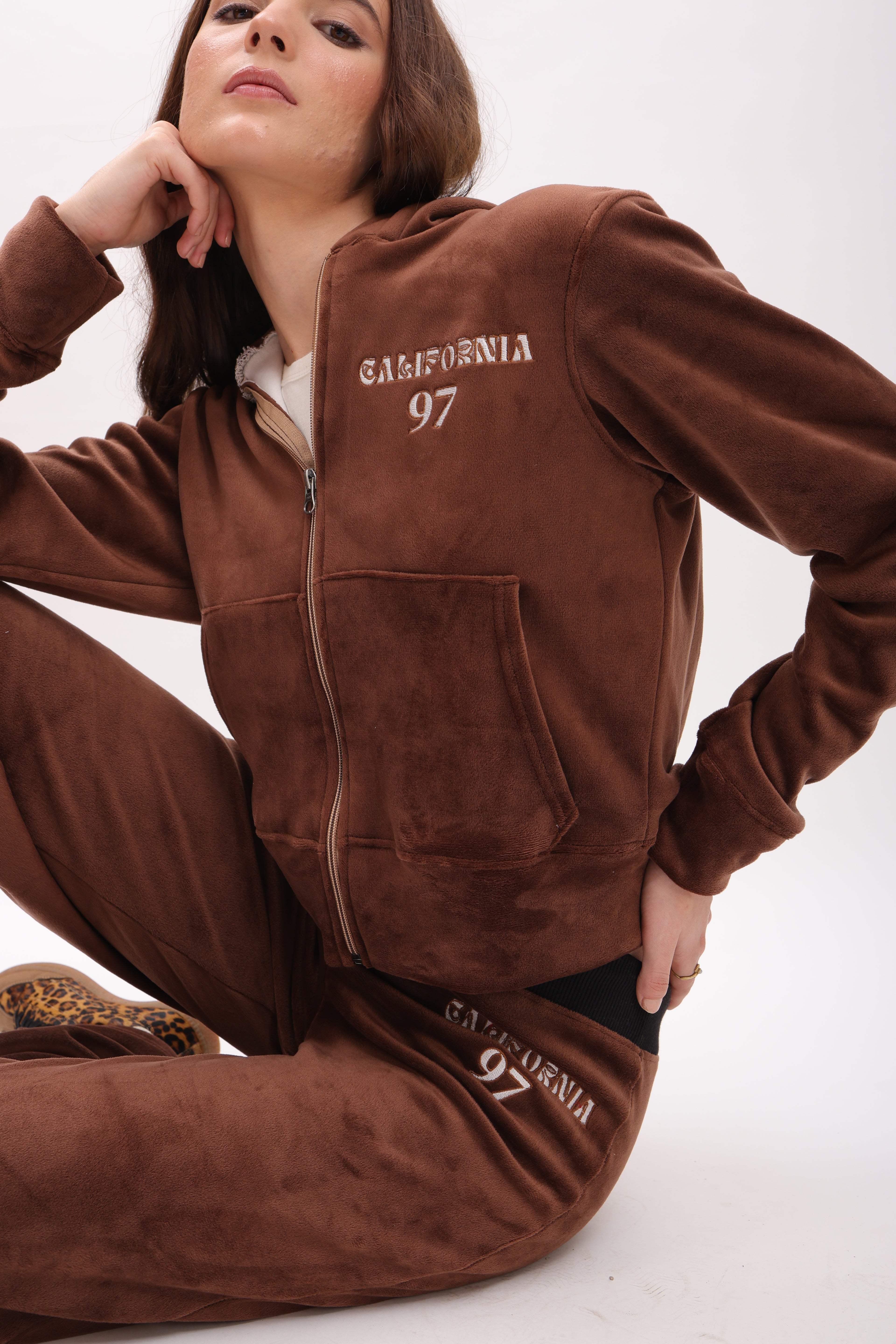 california zip up hoodie