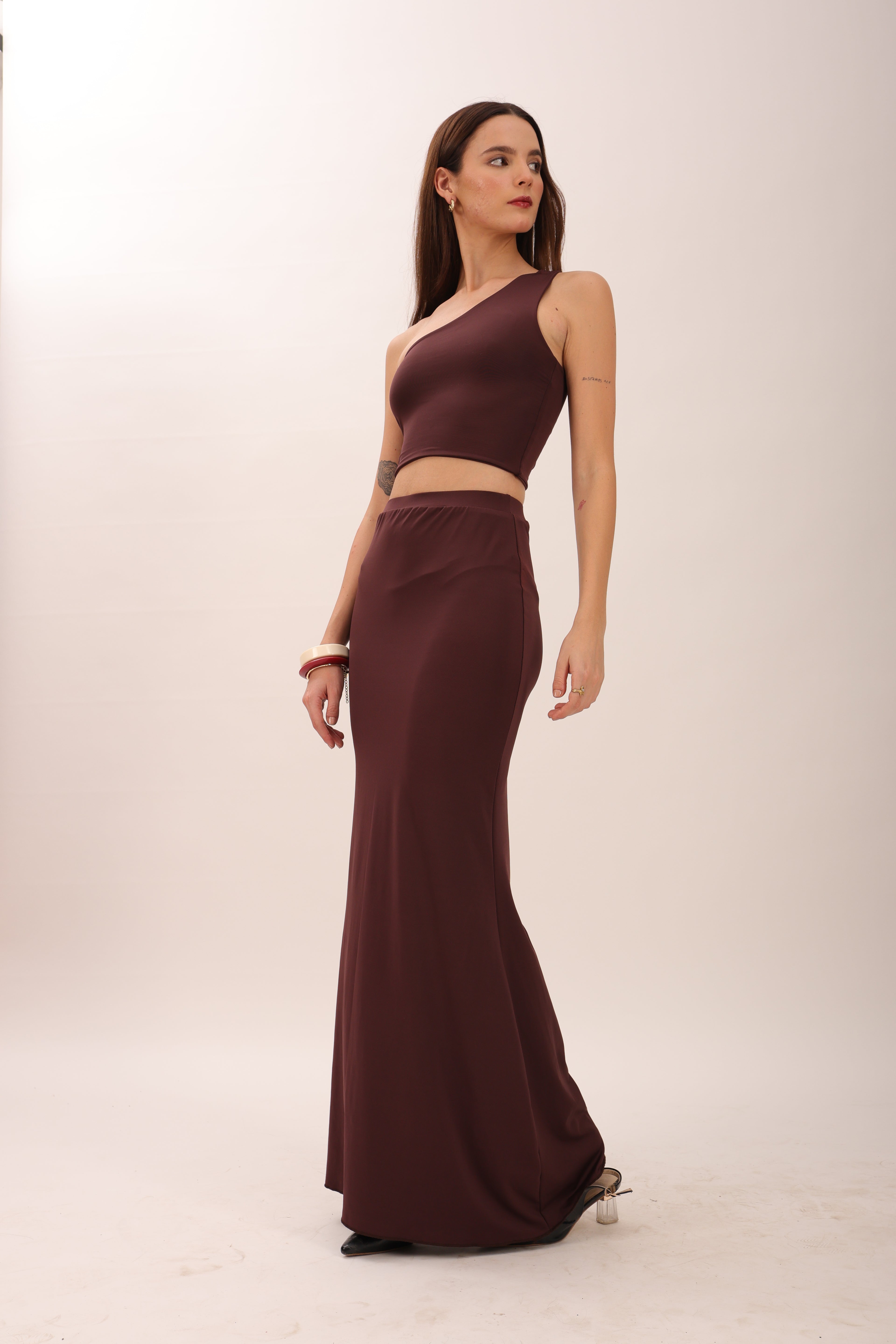 Auburn one shoulder top