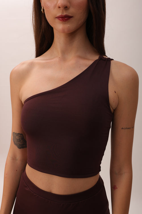 Auburn one shoulder top